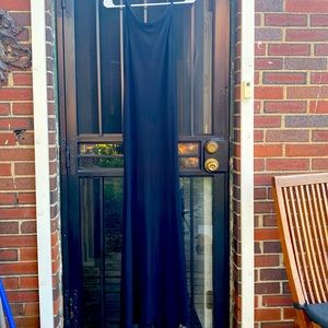 Hug on you-smoking hot black full length dress by Club London-sz 8